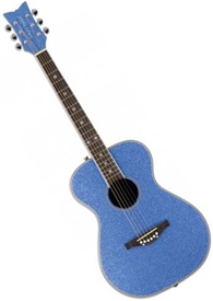 Daisy Rock Pixie 14-6207 Acoustic Guitar - Blue Sparkle