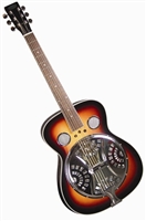 Flinthill FHD100 Roundneck Resonator Guitar Round Neck Sunburst Resophonic