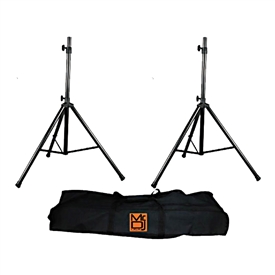 MR DJ SS-650PKG Speaker Pro Audio Stand Package Kit with Carrying Bag