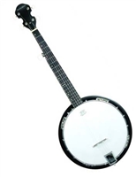 Trinity River PRB75 "Drifter" 5-String 3/4 Size Kids Resonator Bluegrass Banjo w/ Carrying Bag