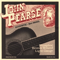 John Pearse 600L Light .012-.053 Phosphor Bronze Acoustic Guitar Strings