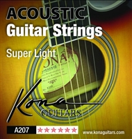 Kona Extra Light Acoustic Guitar Strings A207