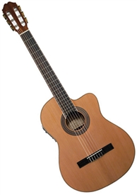 Antonio Hermosa AHT-10CE Thinbody Cutaway Classical Acoustic Electric Guitar
