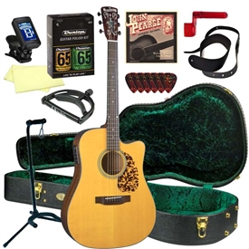Blueridge BR-140CE Cutaway Acoustic/Electric Guitar Deluxe Package Combo Bundle