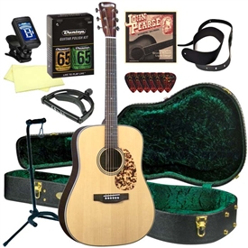 Blueridge BR-160A Adirondack Dreadnought Acoustic Guitar Package - Deluxe Bundle