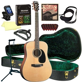 Blueridge BR-40 Contemporary Series Dreadnought Acoustic Guitar Deluxe Package Bundle Combo