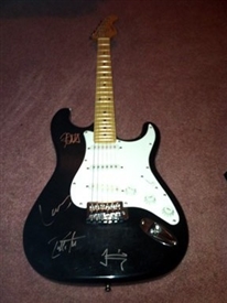 Metallica Autographed Signed Strat Style Electric 100% Authentic