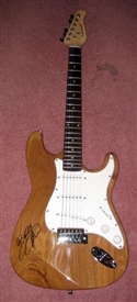 Bruce Springsteen Autographed Strat Style Electric Guitar 100% Authentic - Natural Strat
