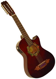 Barraza BZBS101E Bajo Sexto Mariachi Acoustic/Electric Guitar