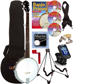 Gold Tone CC-50 5 String Open Back Banjo Package