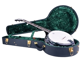 Recording King CG-044K-J Deluxe Vintage Banjo Case Archtop Hardshell