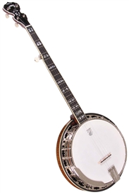Deering Calico Banjo 5 String Honey Stained Maple Resonator Banjo