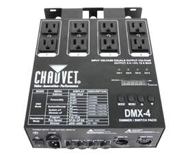 Chauvet DMX4 4-Channel Dimmer Relay Pack - LED Optimized