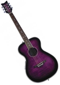 Daisy Rock Pixie Acoustic/Electric Guitar Purple Plum Burst 14-6222