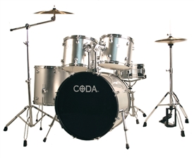 Coda DS-330 5 Piece Drum Set w/ Cymbals and Throne