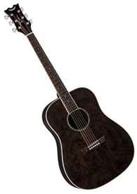 Dean AXS Series Quilt Ash Acoustic Guitar in Trans Black