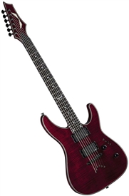 Dean Custom 450 Flame Top Solid-Body Electric Guitar EMG w/ Hard Case in Scary Cherry - C450 FM SC