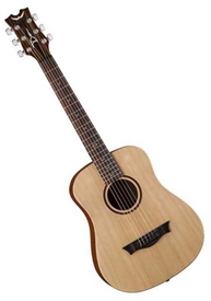 Dean Flight Spruce Top Acoustic Travel Guitar with Gig Bag FLY SPR