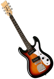Eastwood Hi-Flyer Phase 4 IV or DLX Univox Reproduction 6-String Electric Guitar Sunburst, White or Lefty Available