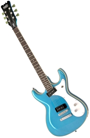 Eastwood Sidejack Baritone STD 6-String Electric Guitar - Black or Metallic Blue