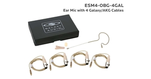 Galaxy Audio ESM4-OBG-4GAL Single Ear Headset Microphone - Galaxy/AKG Cables