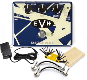 MXR EVH30 5150 Chorus Pedal Tonebird Bundle with Power Supply, Multi-Tool, 2 Patch Cables & Polish Cloth
