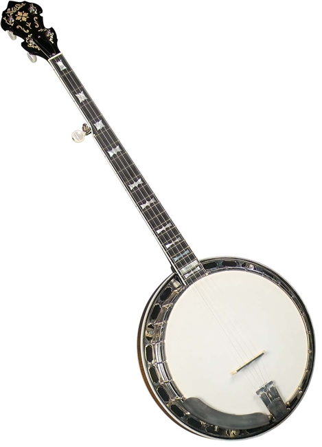 Gold Star GF-200-1952 5 String Flathead Banjo with Flamed Maple