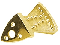Golden Gate M-135 Monteleone Cast Mandolin Tailpiece - Brass