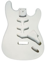 Golden Gate S-209 Strat Style Electric Guitar Body - White