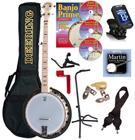 Deering Goodtime 2 Banjo Package Resonator Combo