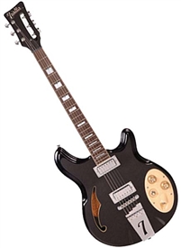 Italia Rimini 6-String Chambered Body Electric Guitar w/ Gig Bag - Cherry,Black,Red,White,Grey, Tobacco