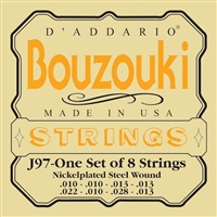 D'Addario J97 Greek Bouzouki 8-String Nickel Wound Strings Set