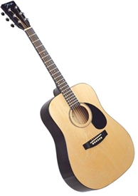 Johnson JG-615-NA Solid Spruce Top Dreadnought Acoustic Guitar
