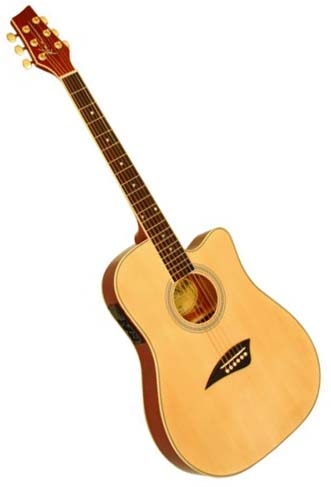 Kona K2 Series Thin Body Acoustic/Electric Guitar - Natural