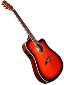 K2TBL Kona K2 Series Thin Body Acoustic Electric Guitar