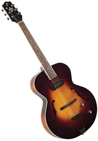 The Loar LH-309-VS Hand Carved Archtop F-Hole Acoustic/Electric Jazz Guitar with Hard Case