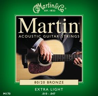 Martin MA170 80/20 Extra Light Bronze Round Wound Acoustic Strings