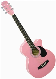 Main Street 38"  Guitar Pink Cutaway MAS38PNK