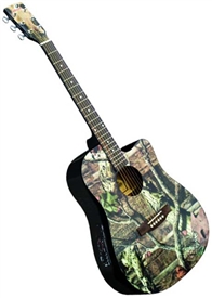 Indiana MO-1CE Mossy Oak Camouflage Camo Acoustic/Electric Guitar