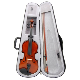 Merano MV200 Hard Carved Student Beginner Violin with Case - Full and Fractional Sizes 4/4-1/16