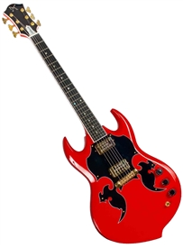 Minarik Fury Double Cutaway Solid-Body Electric Guitar - Red