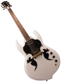 Minarik Fury Double Cutaway Solid-Body Electric Guitar - White