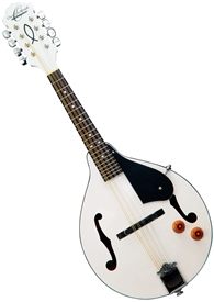 Oscar Schmidt OM10EWH White A-Style Acoustic/Electric Mandolin by Washburn