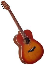 Wood Song OME-HS Orchestra Model Solid Sitka Top Acoustic/Electric Guitar w/ Bag - Honey Sunburst