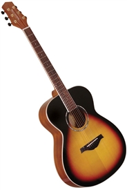 Wood Song OME-TSB Orchestra Model Solid Sitka Top Acoustic/Electric Guitar w/ Bag - Tobacco Sunburst