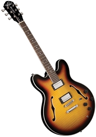 Oscar Schmidt OE30TS Semi Hollowbody Electric Guitar - Sunburst
