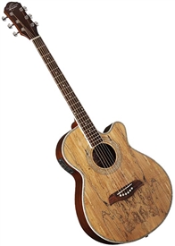 Oscar Schmidt OG10CESM Spalted Maple Top Acoustic/Electric Concert Cutaway Guitar
