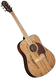 Oscar Schmidt OG2MFSM Spalted Maple Top Dreadnought Acoustic Guitar w/ Maple Fretboard