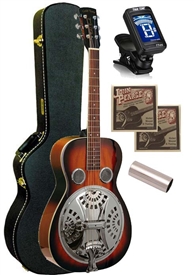 Gold Tone PBR Paul Beard Signature Roundneck Resonator Guitar Package Combo