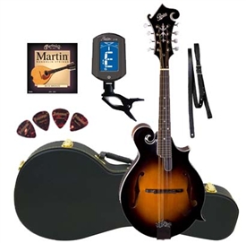Rover RM-75 All Solid F-Model All-Solid Mandolin Package w/ Case Combo Bundle